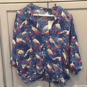 Zara Hawaiian style shirt w tags